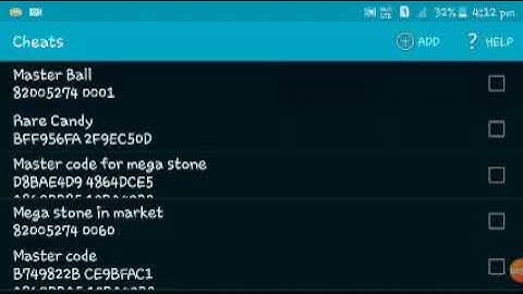 Pokemon theta emerald ex cheats