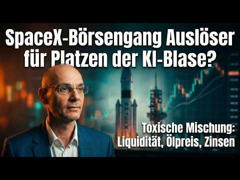 Thumbnail for SpaceX-Börsengang Auslöser für Platzen der KI-Blase? Videoausblick