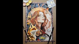 Painting a Celtic Goddess