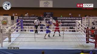 Rudyk UKR vs Peglivanian RUS 50kg Final EUBC Junior Men and Women Championships - 2020 (Sofia)