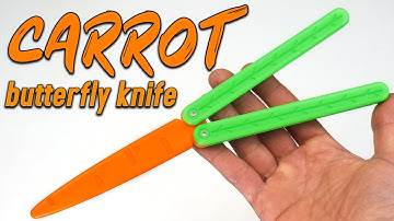 Carrot Butterfly Trainer Knife - Carrot Balisong Knife
