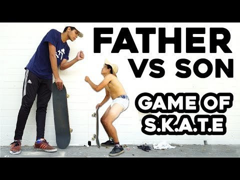 FATHER SON GAME OF SKATE!!! - YouTube