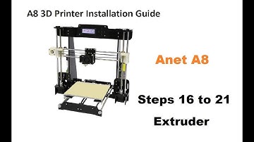Anet A8 - Assembly manual from step 16 to 21 - Extruder - Problem and Solution found on the X axis