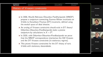 Miguel Moreira - Virasoro constraints in sheaf theory