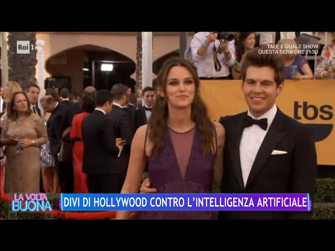 Divi di Hollywood contro l'intelligenza artificiale – La Volta Buona 29/09/2023