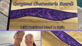 #251 How To Make A Gorgeous Resin Charcuterie Board In Purple!