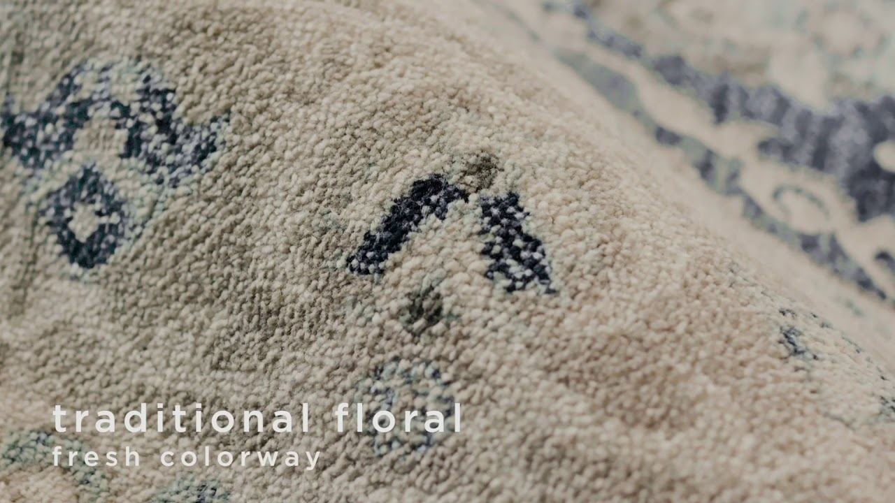 Bellamy Oriental Dark Blue/ Light Gray Rug by Jaipur Living