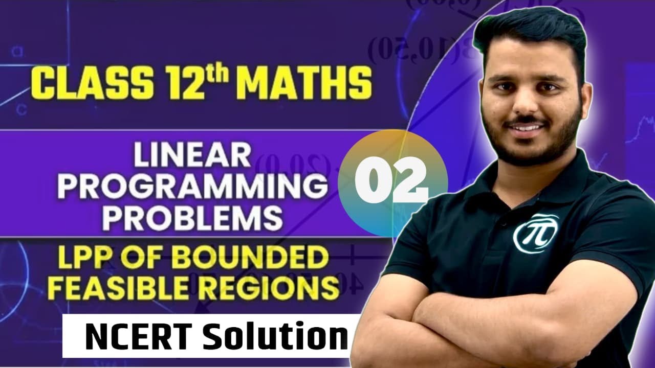 Linear Programming Class 12th MATHS NCERT | Chapter 12 exercise 121.1 ...