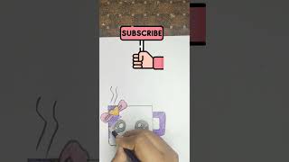 Draw a cute Tea Cup, very very easy ☕ #glimmer #youtubeshorts #youtube #ytshorts #shorts
