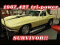 CHECK OUT This 1967 427 Tripower Corvette True Survivor w/ 8000 Miles!