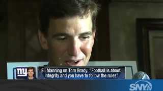 Eli Manning talks Tom Brady