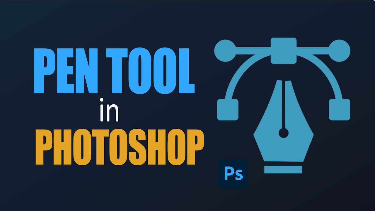 How to use the pen tool in adobe photoshop - YouTube