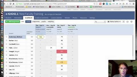 Gradebook Part 2: Entering grades