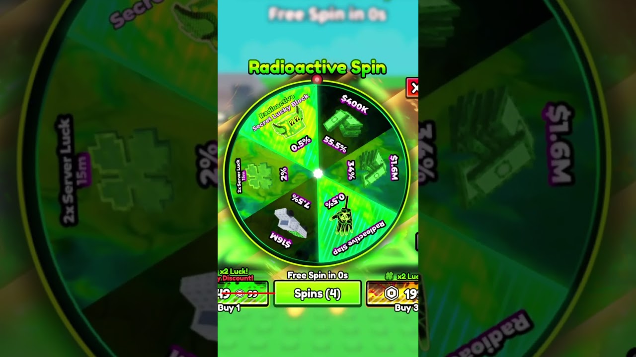 Я купил 10 радиоактивных спинов в игре Steal A Brainrot...