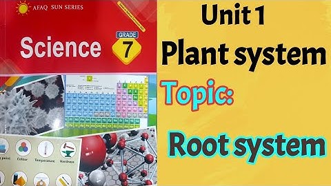 AFAQ sun series  Science Class 7 Unit 1 | Plant system | Root system | class 7 science