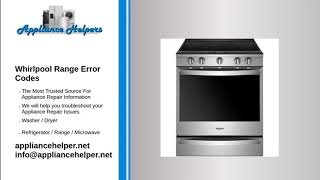 Whirlpool Range Errorcodes