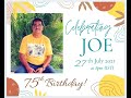 Celebrating Joe 🤩