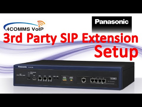 How to set up a 3rd party SIP Extn on a Panasonic NS/ NSX system | SIP Extension Licence list