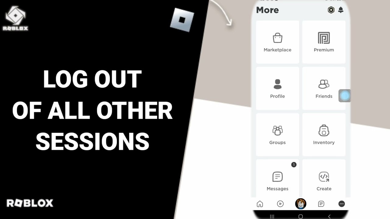 How To Log Out Of All Other Sessions On Roblox App YouTube 