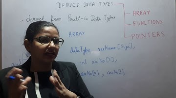 6 -C++  Data type(Part 2) - Derived data type