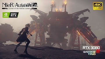 NieR Automata [PC] : Engels Goliath Boss Fight | Official Steam Patch | Max GFX 4K 60fps | RTX 3080