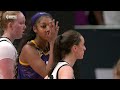 Angel reese taunts caitlin clark you cant see me during 4th quarter of title game  lsu vs iowa