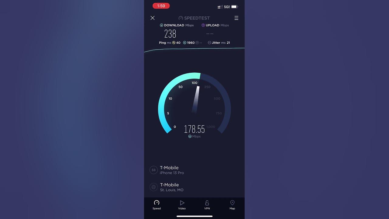 t-mobile-5g-uc-inside-dave-buster-s-st-louis-mo-speed-test-youtube
