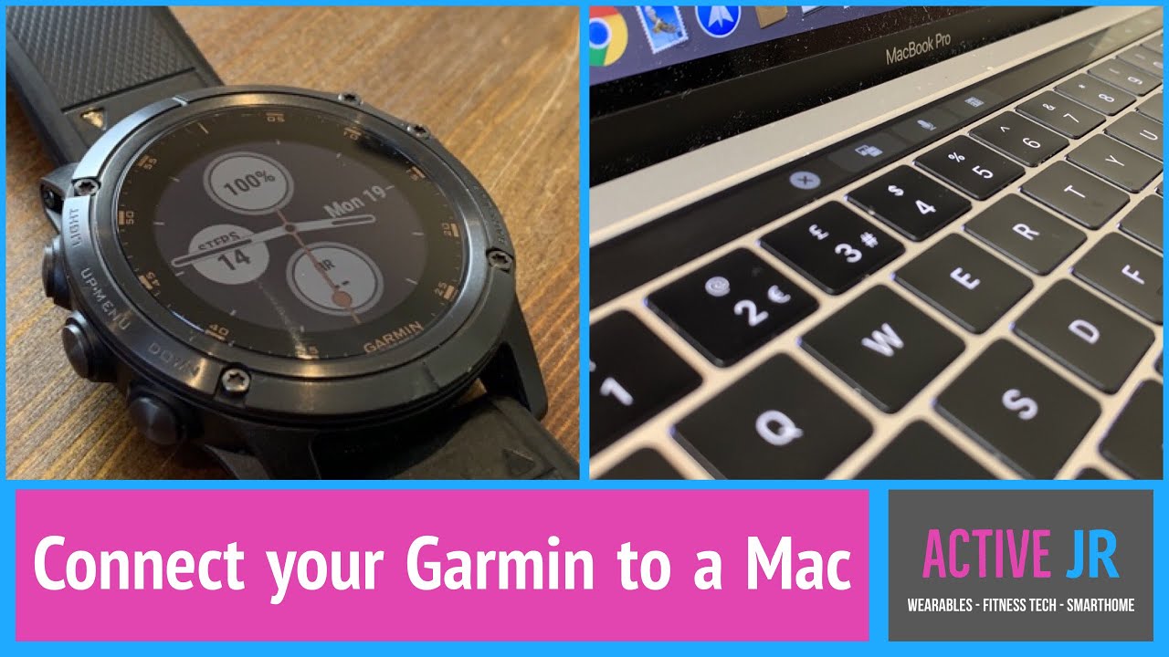 Connect a Garmin fitness watch to a Mac Fenix 6, 5 Plus, Forerunner 245 Music, 645 music - YouTube