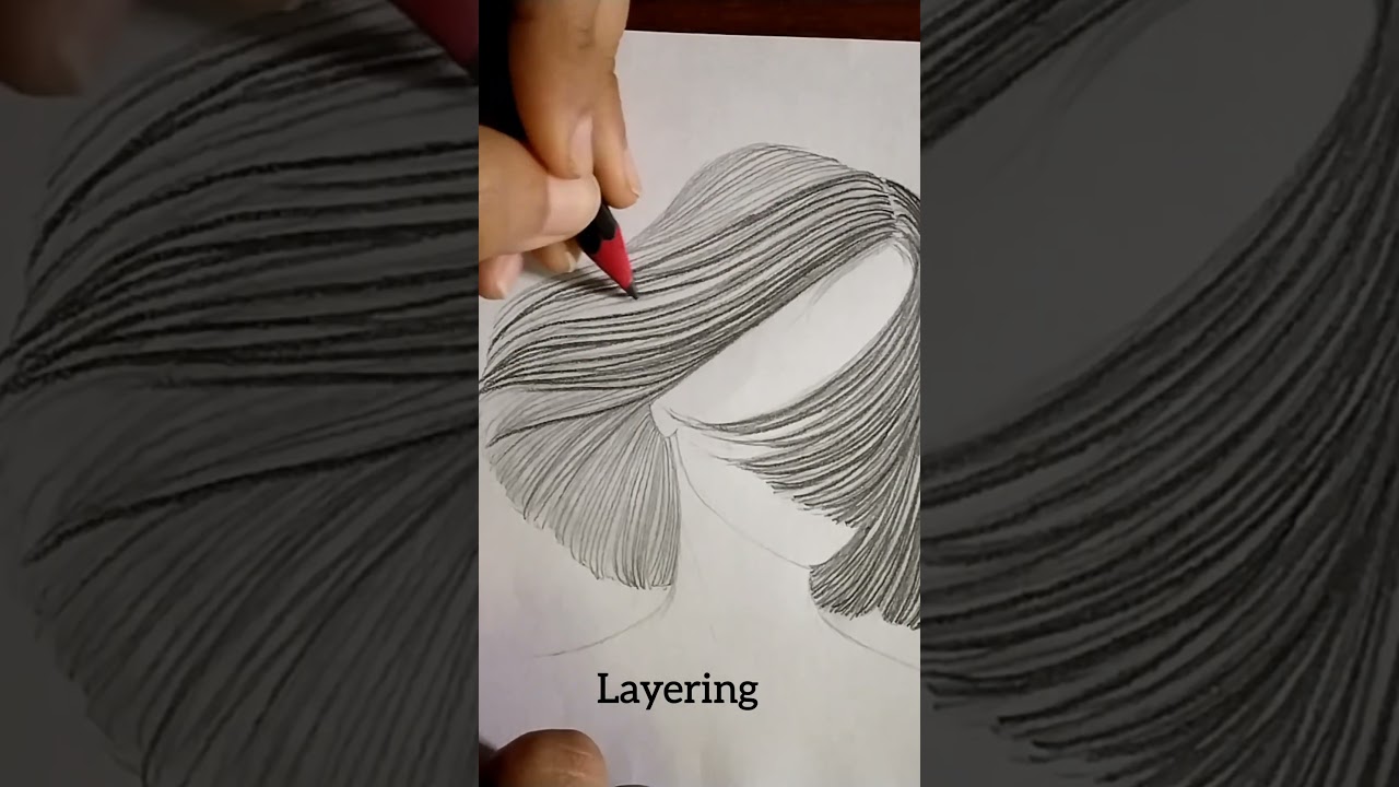 Draw Hair the RIGHT Way✨ #shorts #realistic