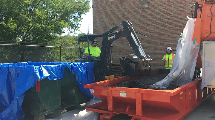 Pieces of the Fatberg prepared for disposal