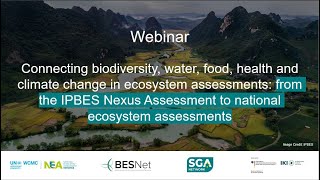Webinar: From the IPBES Nexus Assessment to National Ecosystem Assessments