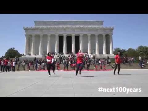 Next 100 Years Turkey Amerika'da Türk Bayraklı Mükemmel dans gösterisi #Next100Years HD