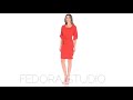 Красное платье Клер с квадратным вырезом от FEDORA STUDIO