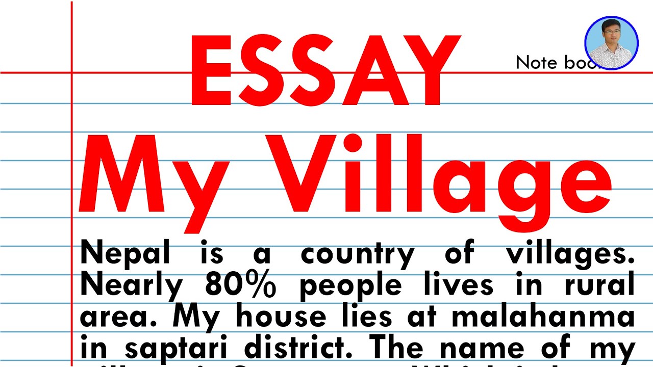 french essay on my village