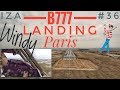 B777 landing in paris cdg cockpit view strong cross wind conditions and wheres waldo game 