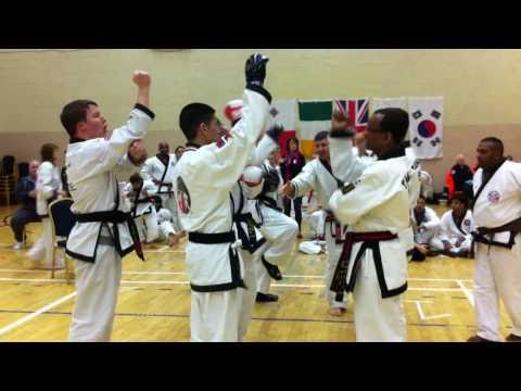 Awarding of the medals in the 2nd Irish Invitational Tang Soo Do Championships 2010-Senior Black Belt Division 3rd Place: Sy Ventenilla (Black Belt Academy) 2nd Place: Louie James Manalo (Black Belt Academy) 1st Place: Stephen Ryan (Ireland)