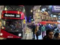 London Christmas Sunset Street Walk 🎄🌇 | Virtual Tour Around the City | London Walk 2025 [4K HDR]