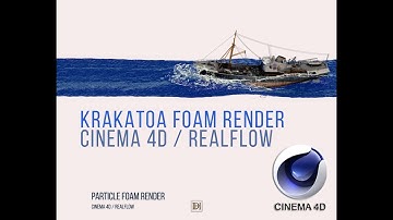 Cinema 4D Foam Particles Render  / Ocean Simulation Hybrido / Krakatoa test