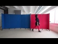 Building a Portable Wall With Folding Canvas Partitions Building a Portable Wall With Folding Canvas Partitions