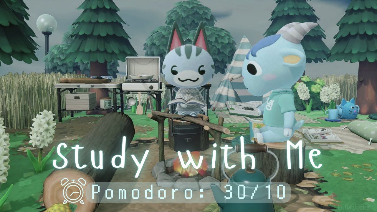 ⏰️Pomodoro 30/10 • Study session + In-game Radio music🎵 Forest soundscape & Rumbling Thunder🎧