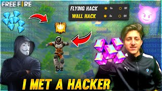 I Meet Flying Hacker In Free Fire😱 , Diamond Hack 💎, Wall Hack