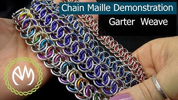 Chain Maille Weave Tutorial - Garter Weave - Redo