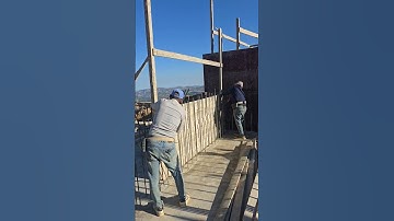 How Wall Formwork is Installed 👷 | Construction #Shorts