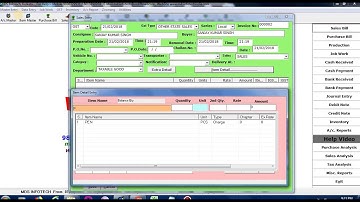 HOW TO ADD,EDIT,DELETE,SEARCH, PRINT A SALES BILL IN MDS Infotech