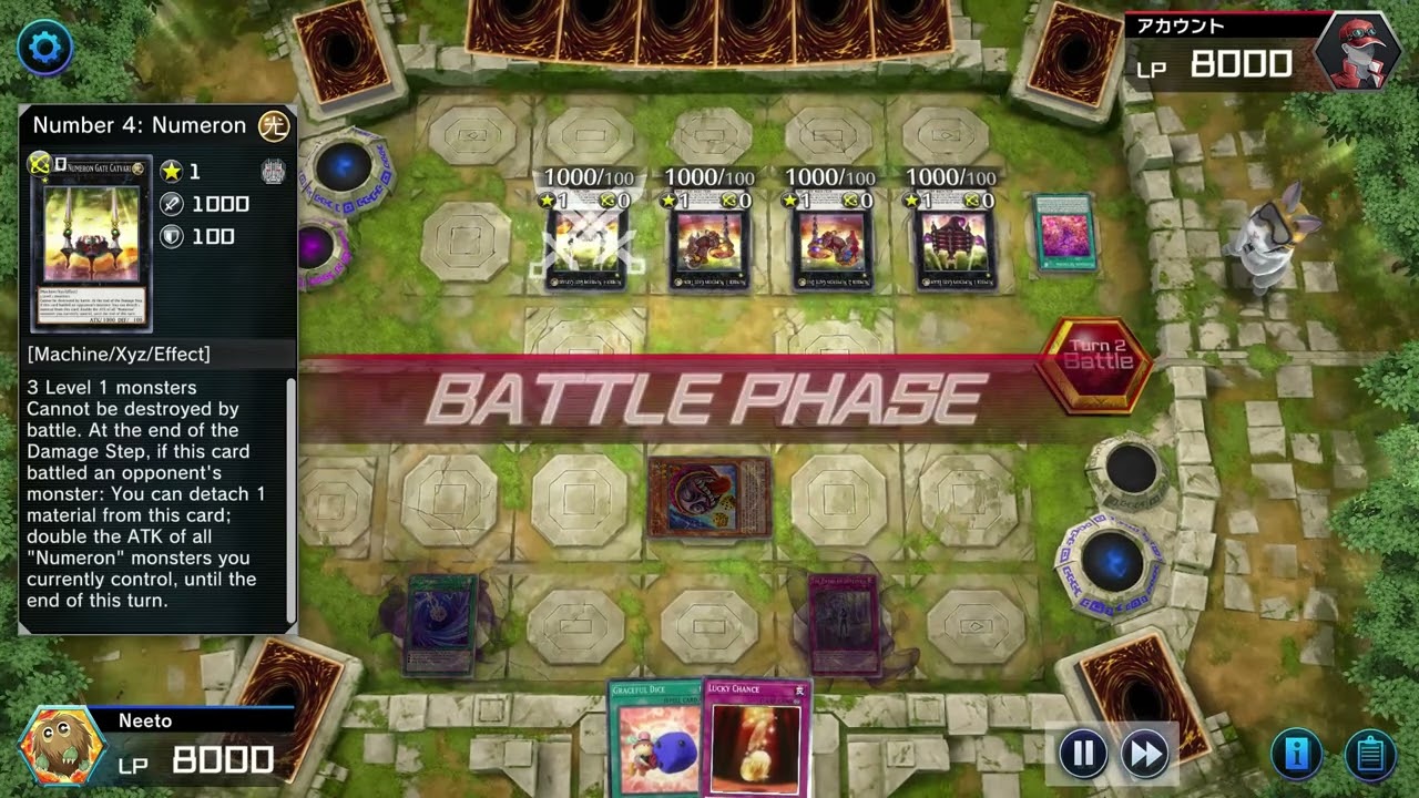 When luck is on your side -XYZ event: Gambling deck vs Numerons