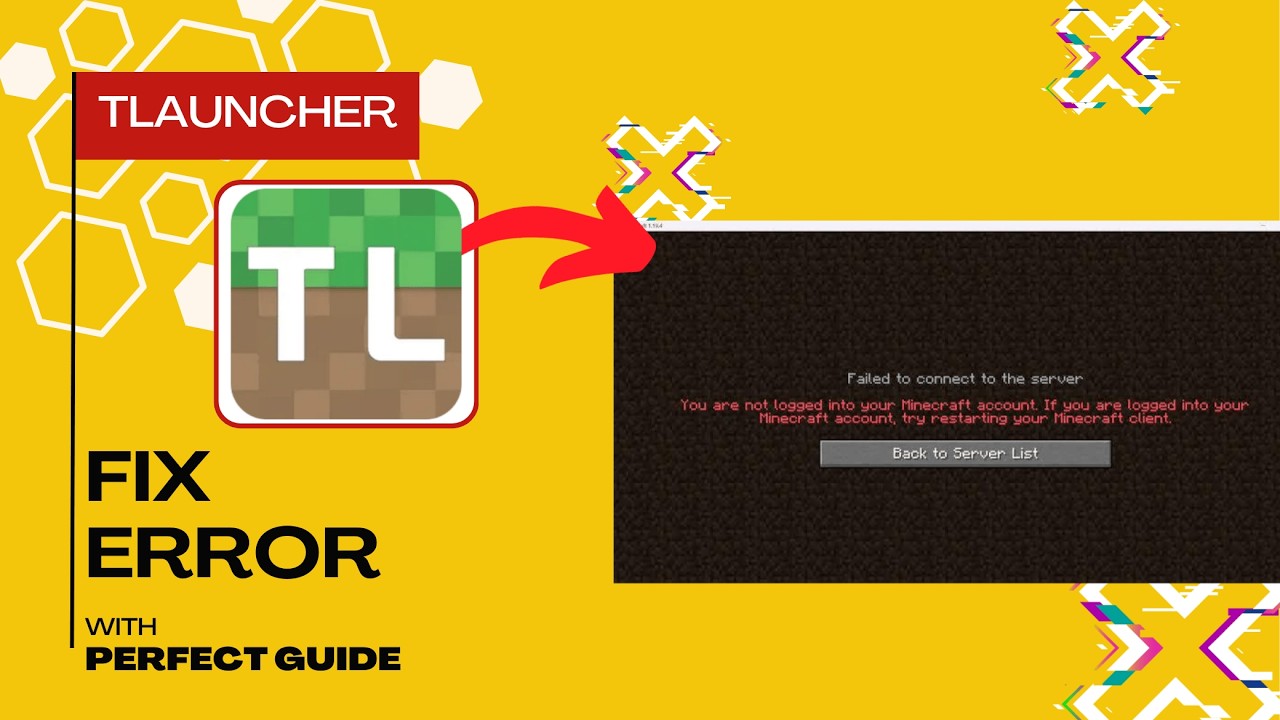 How To Fix TLauncher "You Are Not Logged Into Your Minecraft Account ...