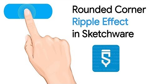 Ripple effect with rounded corner in any widgets (#Sketchware)