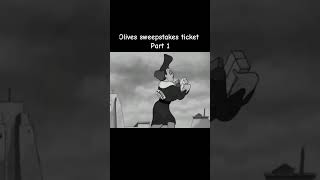 Popeye The Sailor Olives Sweepstakes Ticket Part 1