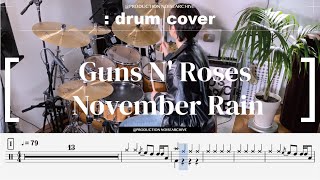 Guns N' Roses - November Rain Drum Cover
