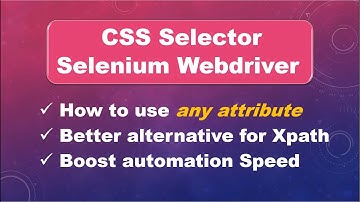 How To Use All Attributes in CSS Selector || Selenium WebDriver || Java